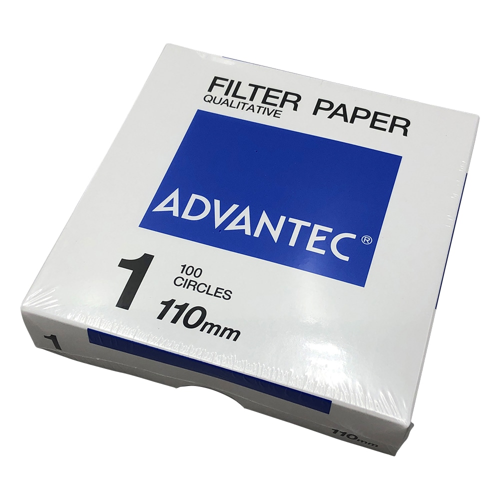 ADVANTEC 定性濾紙 No.1 100枚入 00011110 1箱(ご注文単位1箱)【直送品】