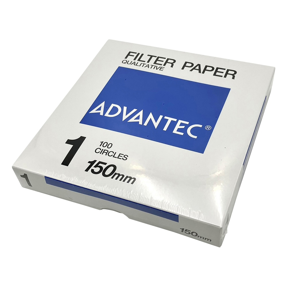 ADVANTEC 定性濾紙 No.1 100枚入 00011150 1箱(ご注文単位1箱)【直送品】