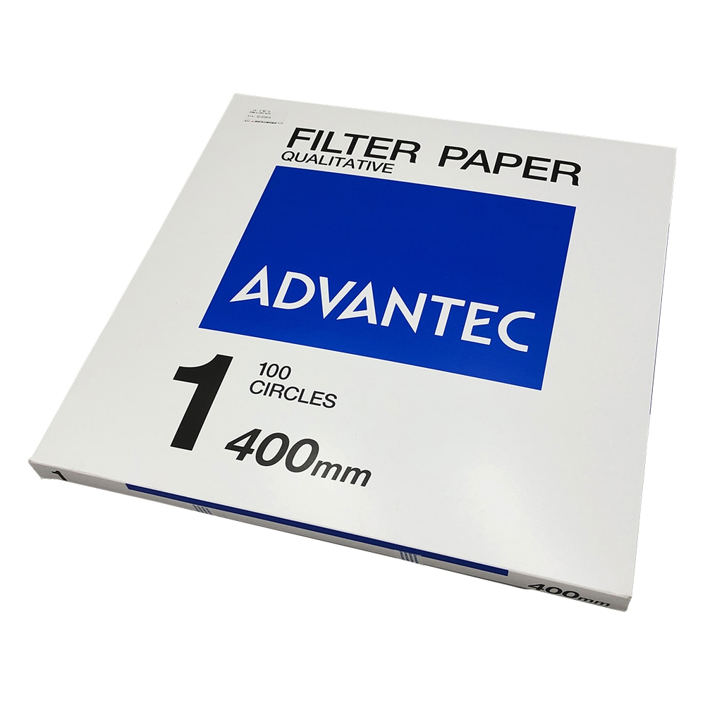 ADVANTEC 定性濾紙 No.1 100枚入 00011400 1箱(ご注文単位1箱)【直送品】
