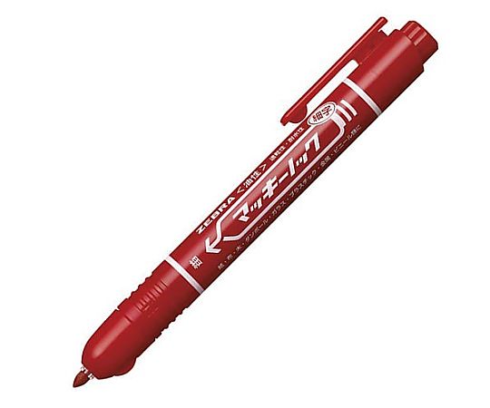 ゼブラ 油性マーカー マッキーノック 細字 赤 P-YYSS6-R 1本(ご注文単位1本)【直送品】