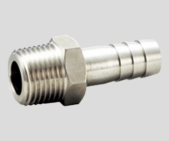 フローバル SUS304製ホースニップル 1/4×6 VHN-0206 1個(ご注文単位1個)【直送品】