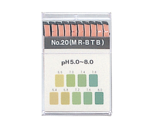 ADVANTEC pH試験紙 ブックタイプ No.20 1箱(20枚×10個入) 07010110 1箱(ご注文単位1箱)【直送品】