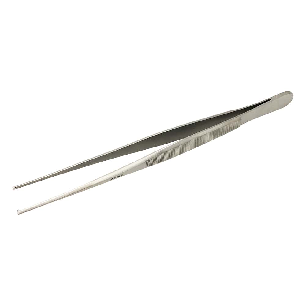 アズワン 先細有鈎ピンセット 180mm No.5 1本(ご注文単位1本)【直送品】