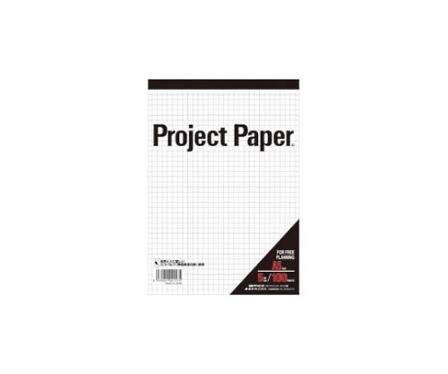 オキナ プロジェクトペーパー A5 5mm方眼 PPA55S 1冊(ご注文単位1冊)【直送品】