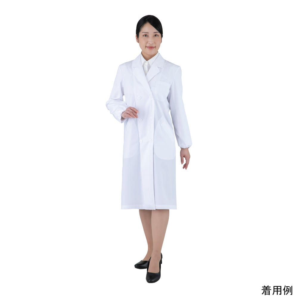 アズワン アズラボ白衣 ダブル(女性用) LL AL-FW 1枚(ご注文単位1枚)【直送品】