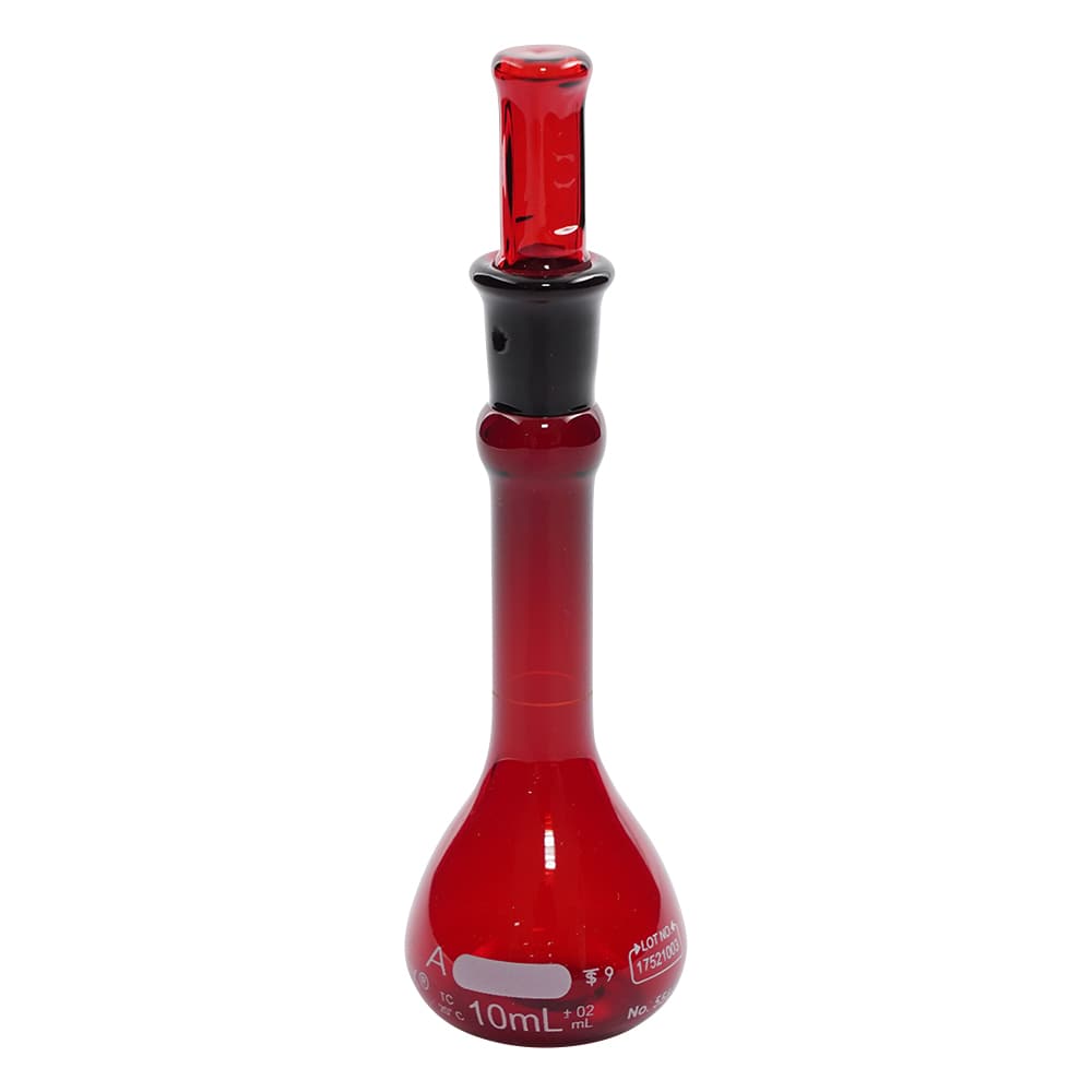 コーニング・PYREX メスフラスコ CLassA 茶 10mL 55640-10 1個(ご注文単位1個)【直送品】
