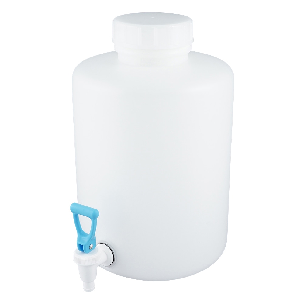 ニッコー・ハンセン イージーコック付瓶 広口丸型10L 1個 1034-02 1本(ご注文単位1本)【直送品】