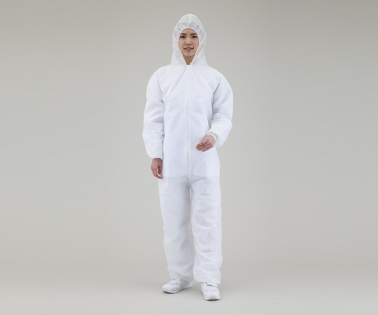 アズワン 不織布製つなぎ服 全長208×フード部36×胸囲144cm 1枚(ご注文単位1枚)【直送品】