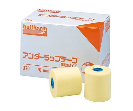 ニチバン アンダーラップテープ 12巻入 U70 1箱(ご注文単位1箱)【直送品】