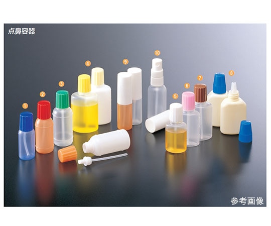 馬野化学容器 点鼻容器 30mL 原色/青 1袋(100本入) 2-64 1袋(ご注文単位1袋)【直送品】
