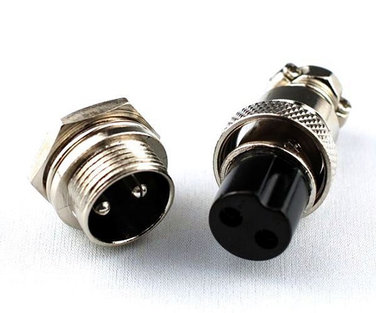 アズワン MICコネクターセット 2極 GB-MIC2PRSET 1セット(ご注文単位1セット)【直送品】