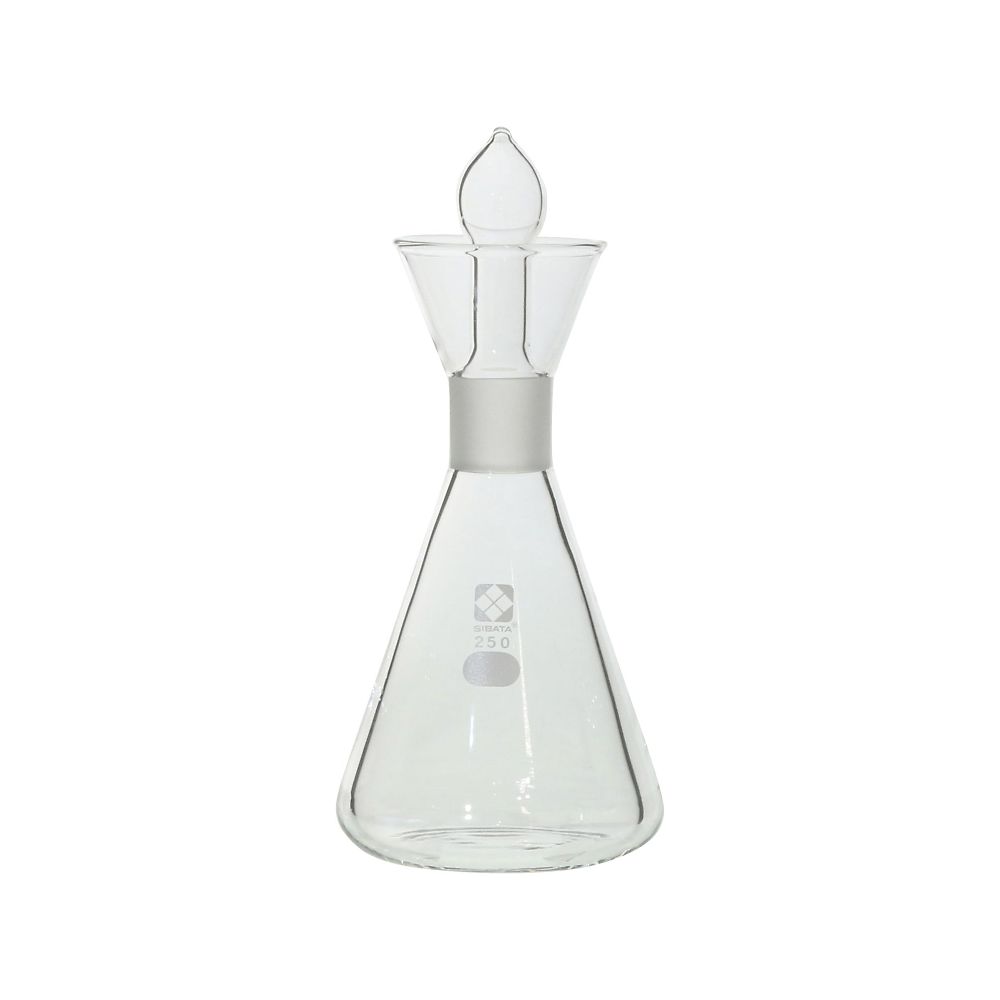 柴田科学 よう素フラスコ 栓付 250mL 010640-250 1個(ご注文単位1個)【直送品】
