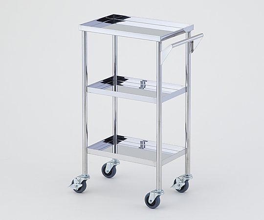 ナビス(アズワン) 回診車(静音) 3段 450×300×825mm KS-3V-S 1台(ご注文単位1台)【直送品】