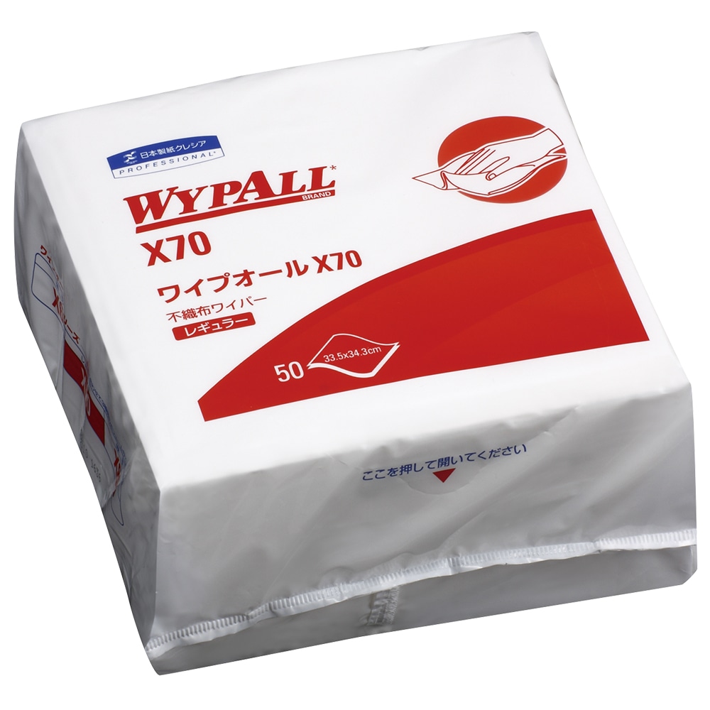 クレシア ワイプオールX70 4つ折りタイプ 50枚×18袋 60570 1箱(ご注文単位1箱)【直送品】