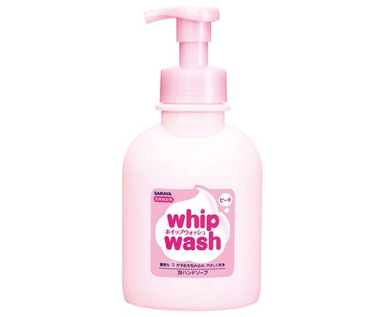 サラヤ ホイップウォッシュピーチ500mL 泡ポンプ付 23405 1本(ご注文単位1本)【直送品】