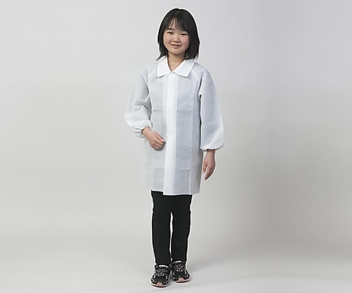 アゼアス AZ CLEANR1303 子供用白衣 L（140cm）　AZCLEAN1303-L 1枚（ご注文単位1枚）【直送品】