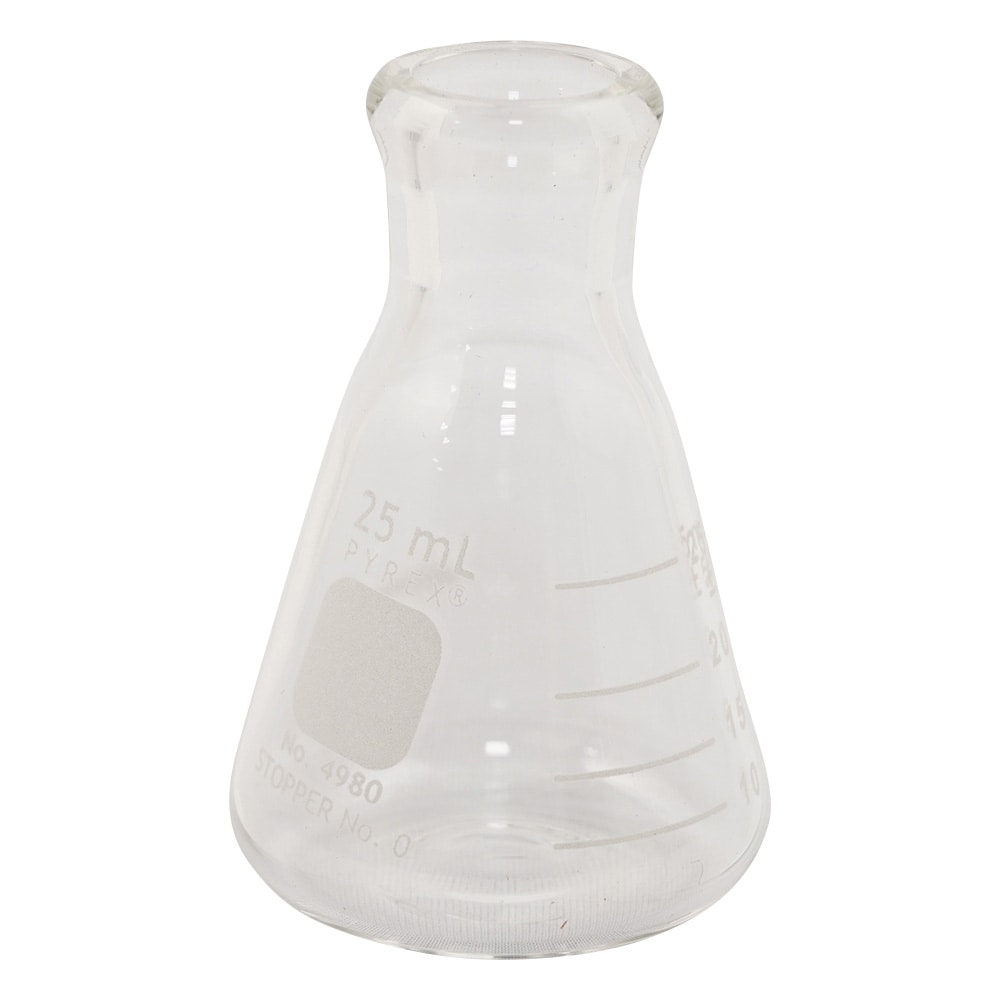 コーニング・PYREX 三角フラスコ 25mL 4980-25 1個(ご注文単位1個)【直送品】