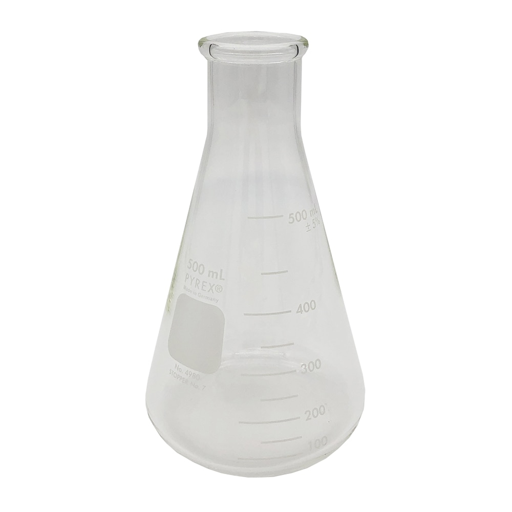コーニング・PYREX 三角フラスコ 500mL 4980-500 1個(ご注文単位1個)【直送品】