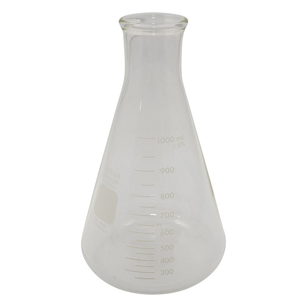 コーニング・PYREX 三角フラスコ 1000mL 4980-1L 1個(ご注文単位1個)【直送品】