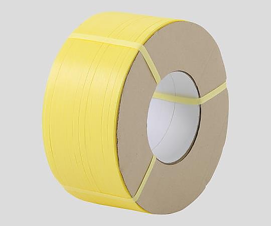 アズワン PPバンド(機械締め) 12mm×3000m 黄 GOB-12 1巻(ご注文単位1巻)【直送品】