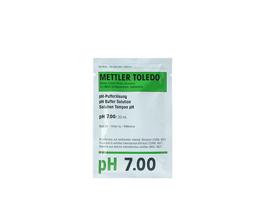 メトラー・トレド pHメータ用標準液 pH7.00 20mL×30袋入 51302047 1箱(ご注文単位1箱)【直送品】
