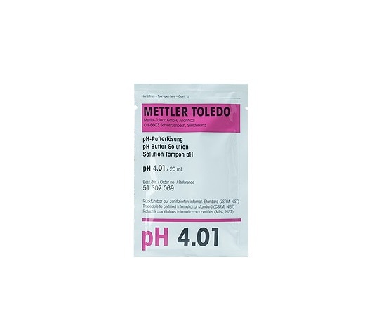 メトラー・トレド pHメータ用標準液 pH4.01 20mL×30袋入 51302069 1箱(ご注文単位1箱)【直送品】