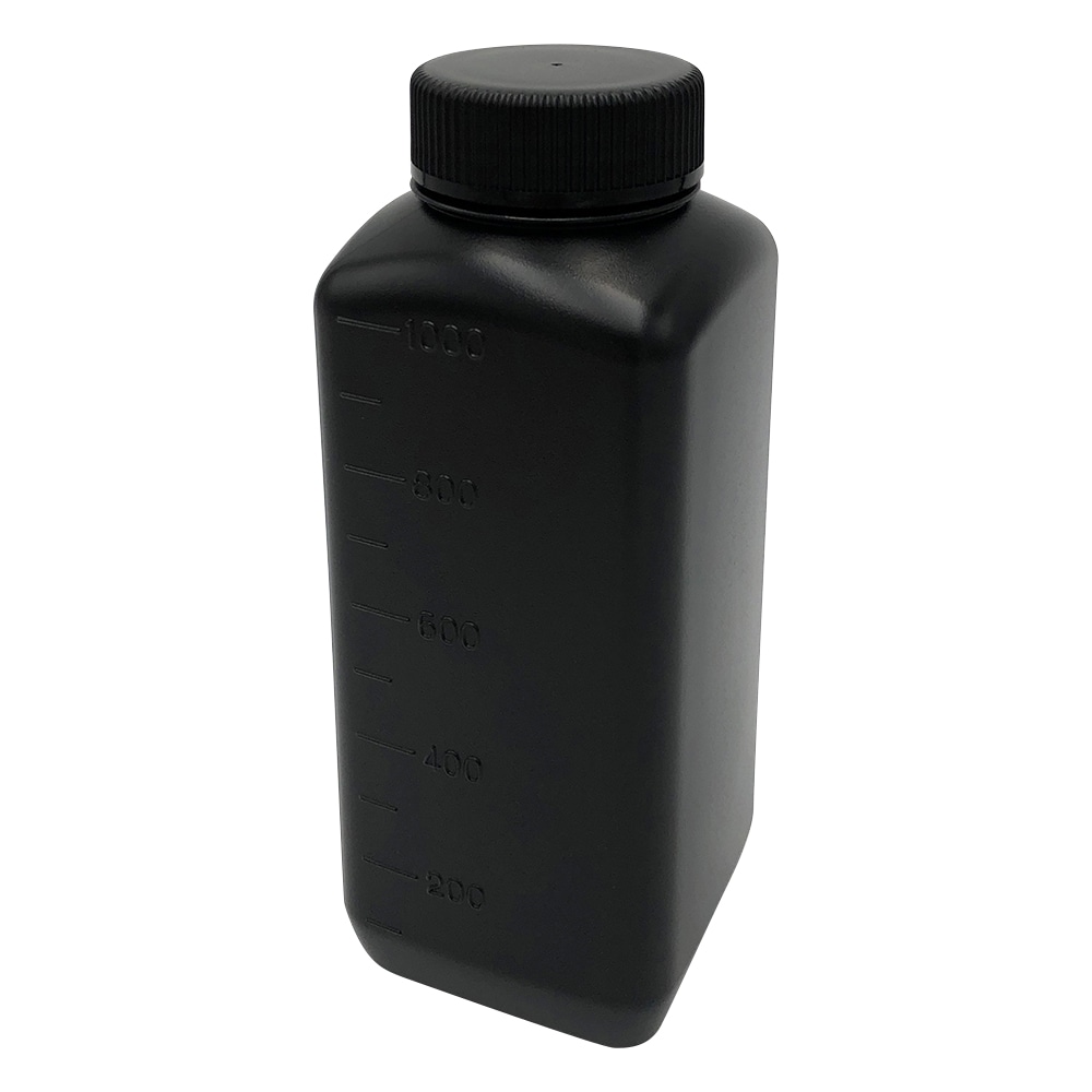 ニッコー・ハンセン Jボトル角型 広口 遮光 1L 1本 1570-04　 1本（ご注文単位1本）【直送品】