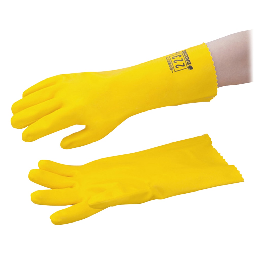 ダイヤゴム 耐溶剤手袋　ダイローブ　223 LL 1双（ご注文単位1双）【直送品】