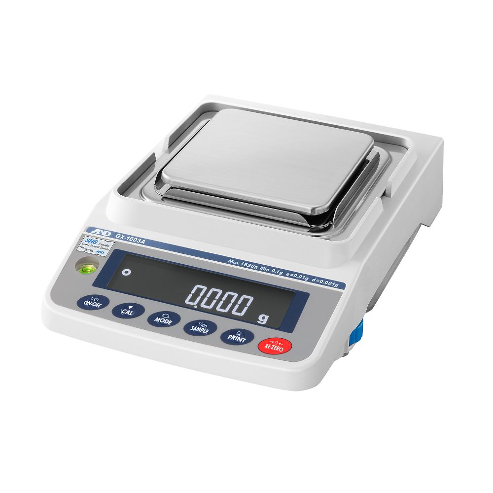 エー・アンド・デイ 校正用分銅内蔵型天びん GX-Aシリーズ ひょう量:1620g 最小表示:0.001g GX-1603A 1台(ご注文単位1台)【直送品】