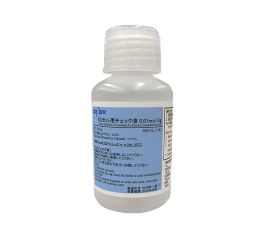 東亜ディーケーケー 電気伝導率セル ECセル用チェック液0.01mol/kg 100mL 4本入 143A144 1箱(ご注文単位1箱)【直送品】