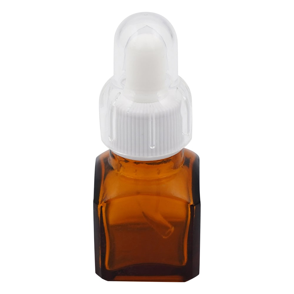 堀内製作所 スポイト薬瓶(オーバーキャップ付き) 9mL 茶 G-04 1個(ご注文単位1個)【直送品】