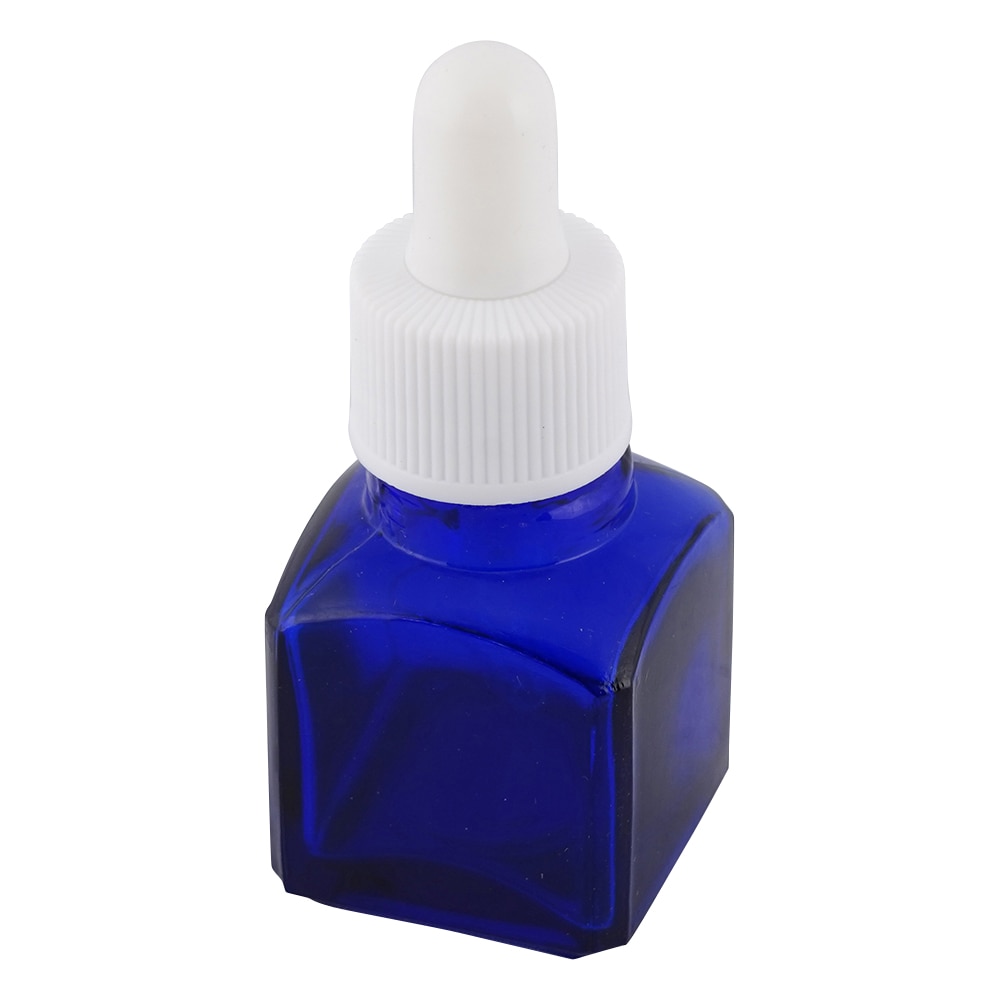 堀内製作所 スポイト薬瓶(オーバーキャップ付き) 9mL ブルー G-04 1個(ご注文単位1個)【直送品】
