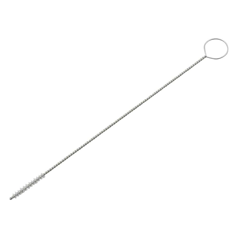 アズワン ミニクリーナーブラシ 120×Φ2.5×約0.7mm 白 HBS-MP-2.5-W 1本(ご注文単位1本)【直送品】