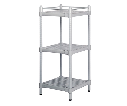 ナビス(アズワン) コンフォートシェルフ(スリムタイプ) グレー 575×575×1335mm M-3FG 1台(ご注文単位1台)【直送品】