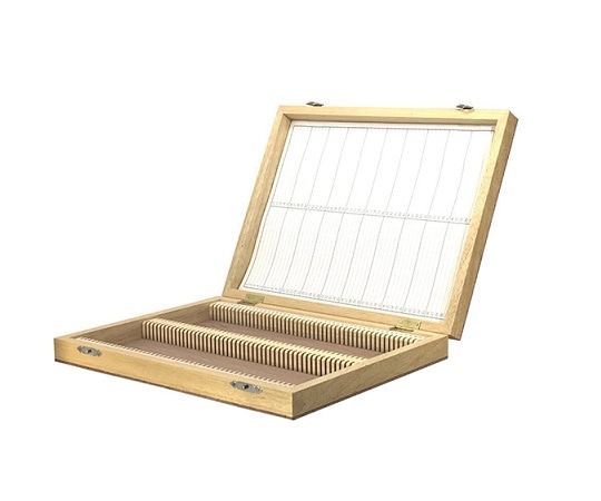 アズワン プレパラートボックス 255×200×38mm W-100 1個(ご注文単位1個)【直送品】