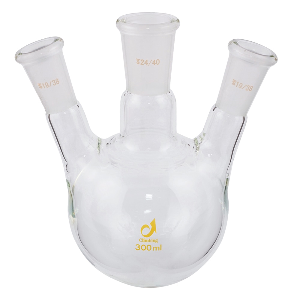 クライミング 共通摺合三つ口フラスコ 300mL CL0080-05-30 1個(ご注文単位1個)【直送品】
