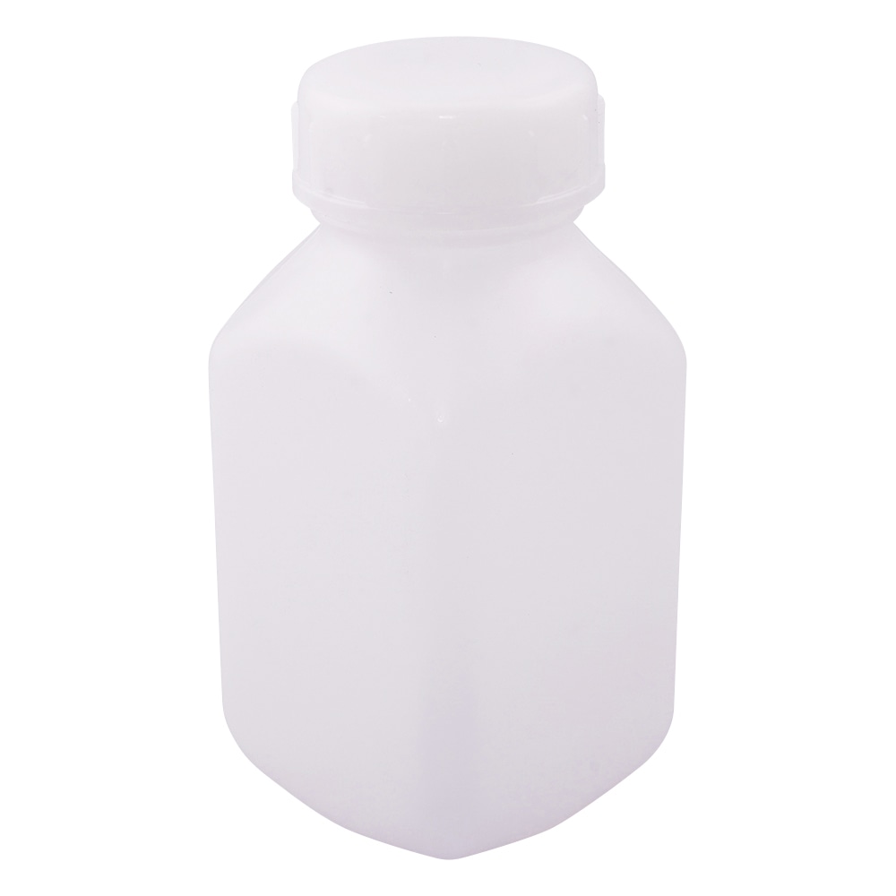 ニッコー・ハンセン 標準規格瓶 角型広口(ナチュラル) 250mL 1本 1030-02 1本(ご注文単位1本)【直送品】