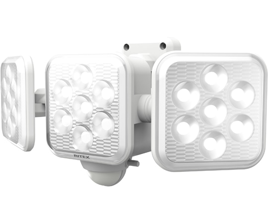 ムサシ 5W×3灯 フリーアーム式 LEDソーラーセンサーライト S-330L 1台(ご注文単位1台)【直送品】