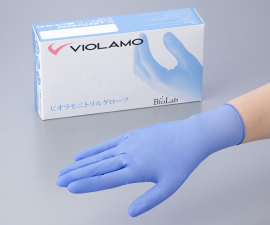 アズワン ビオラモニトリルグローブ S 1箱（100枚入）　 1箱（ご注文単位1箱）【直送品】