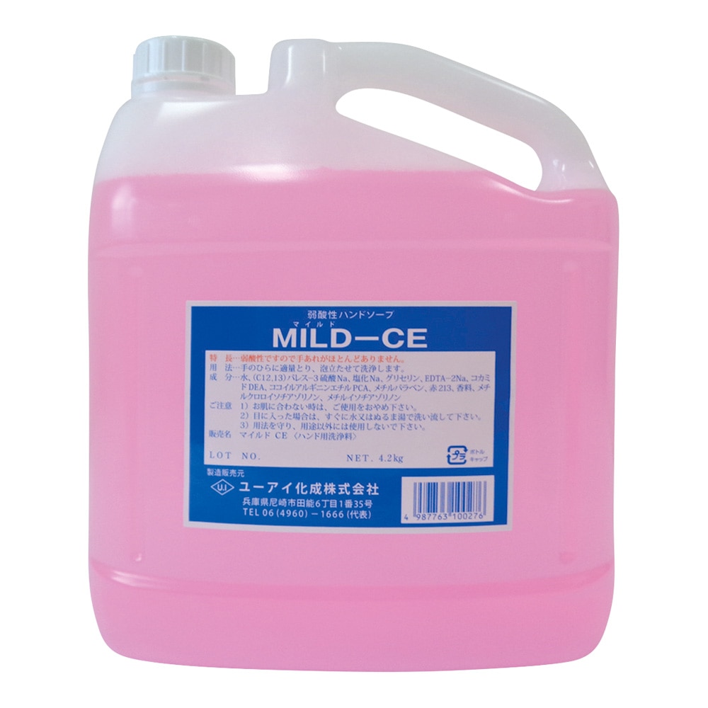 ユーアイ化成 石けん(CAE配合手指用) ユーアイマイルドCE 4.2Kg　 1個（ご注文単位1個）【直送品】