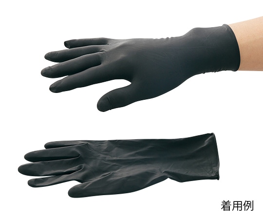 三高サプライ ラテックス手袋 ビューティーBLACK Lサイズ 1箱(50枚入) GB03 L 1箱(ご注文単位1箱)【直送品】