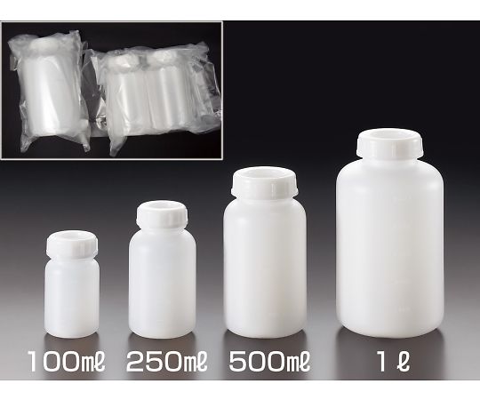 サンプラテック クリーンパックPEボトル（広口）　500ML（2本/組）　06678 1組（ご注文単位1組）【直送品】