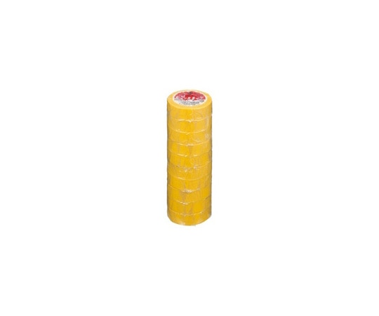 ヤマト(文具) ビニールテープ 19mm×10m 黄 10巻 NO200-19-1-10P 1パック(ご注文単位1パック)【直送品】