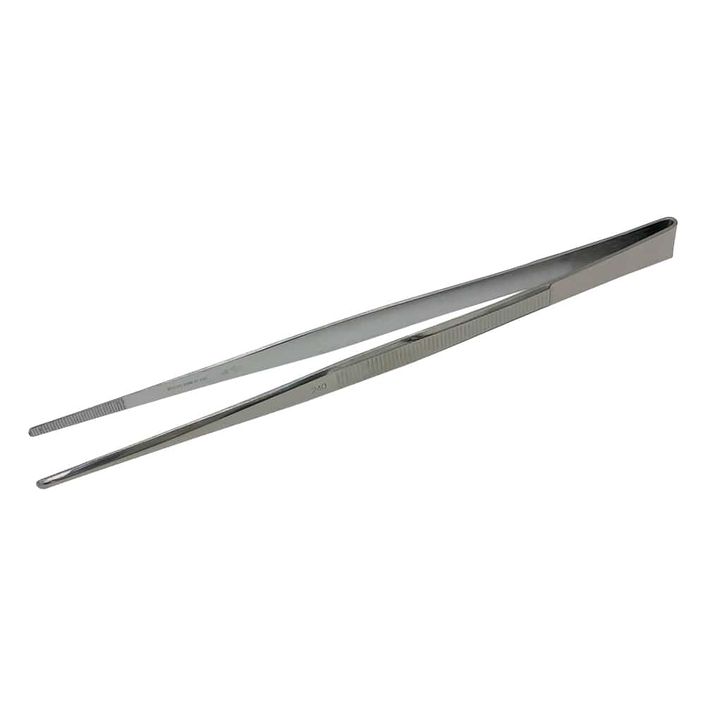 アズワン ステンレス製ピンセット 240mm 1本(ご注文単位1本)【直送品】