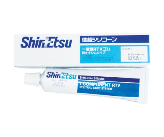 信越化学工業 一般電気用RTVゴム 100g 透明 KE44T-100 1本(ご注文単位1本)【直送品】