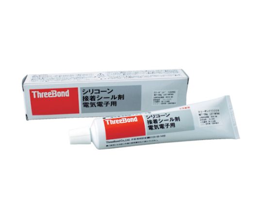 スリーボンド 電気・電子用シリコーン接着シール剤 100g 乳白色 TB1220G 1本(ご注文単位1本)【直送品】
