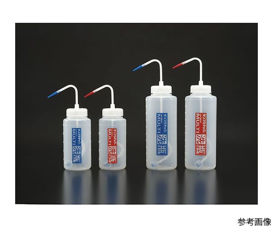 サンプラテック マルチ洗瓶　赤500ML　サービスパック（5本入）　17005 1組（ご注文単位1組）【直送品】