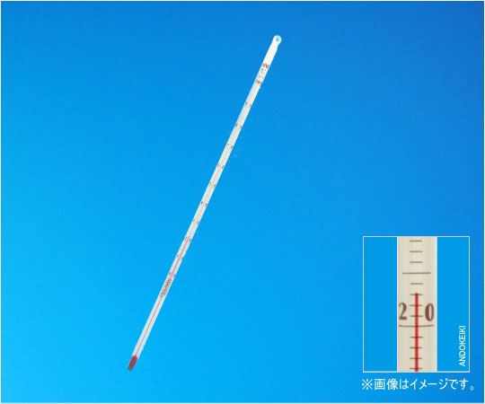 安藤計器製工所 赤液棒状温度計 0~150℃(1℃) 全没 1-23-8 1本(ご注文単位1本)【直送品】