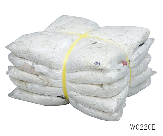 日光物産 白メリヤスウエス(エコノミー) 2kg×5袋入 W0220E 1セット(ご注文単位1セット)【直送品】