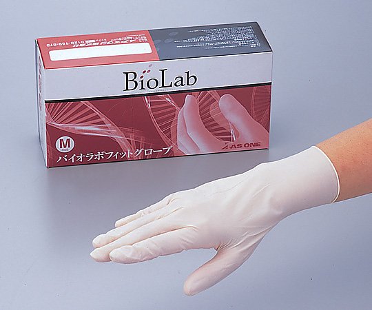 アズワン バイオラボフィットグローブ(パウダーフリー) L 100枚入 1箱(ご注文単位1箱)【直送品】